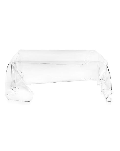 Table basse Drapé transparente - 120x80x41 cm
