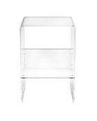 Table haute Eith transparente - 50x40x76 cm