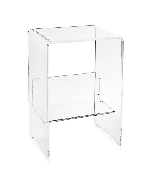 Table haute Eith transparente - 50x40x76 cm