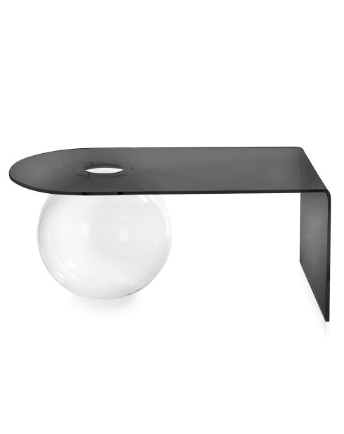 Table basse Sphérique fumé transparent - 90x48x40 cm