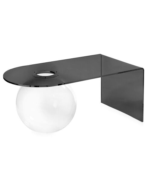 Table basse Sphérique fumé transparent - 90x48x40 cm