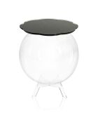 Table basse Sphérique noir transparent - D.40xH.45 cm