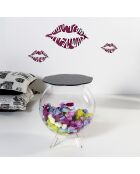 Table basse Sphérique noir transparent - D.40xH.45 cm