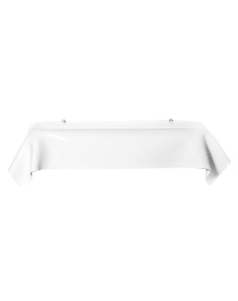 Etagère Drapé blanche - 110x35x30 cm