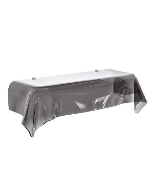 Etagère Drapé gris transparent - 110x35x30 cm