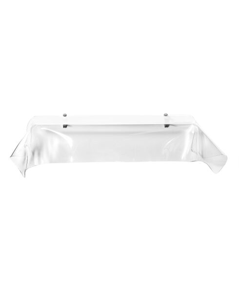 Etagère Drapé transparente - 110x35x30 cm