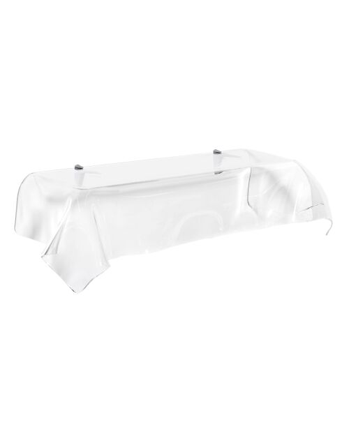 Etagère Drapé transparente - 110x35x30 cm