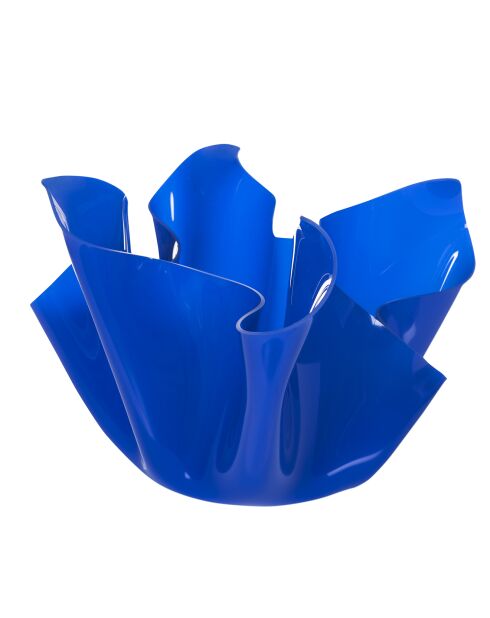 Vase multifonction Drapé bleu - D.45xH.29 cm