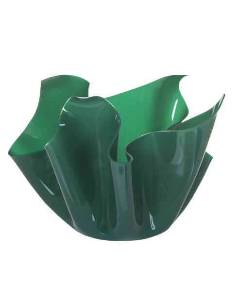 Vase multifonction Drapé vert foncé - D.45xH.29 cm