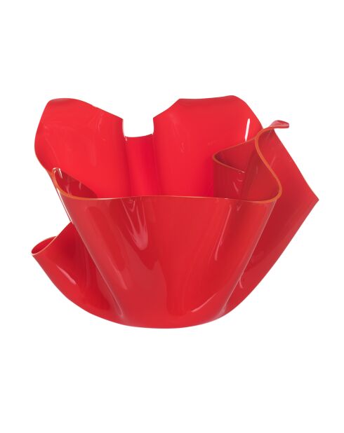 Vase multifonction Drapé rouge - D.45xH.29 cm