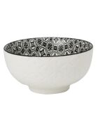 6 Bols en Porcelaine Komaé  noir/blanc - 58 cl