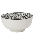 6 Bols en Porcelaine Komaé  noir/blanc - 58 cl
