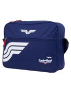 Orlando blaue Schultertasche - 40x30x11 cm