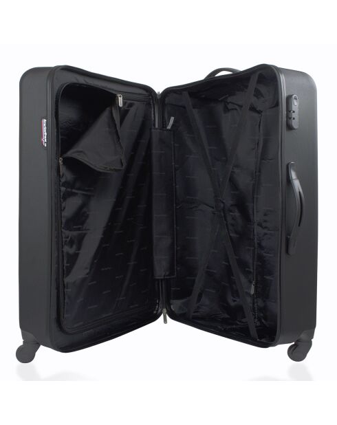 Valise Moyen Séjour 4 roues simples Brooklyn 60 cm noire