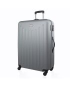 Valise Cabine 4 roues simples Brooklyn 50 cm grise