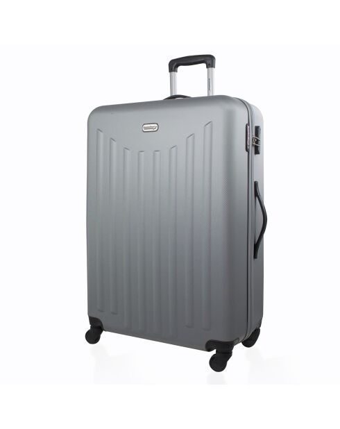 Valise Cabine 4 roues simples Brooklyn 50 cm grise