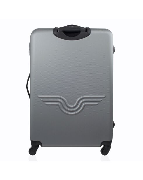 Valise Cabine 4 roues simples Brooklyn 50 cm grise