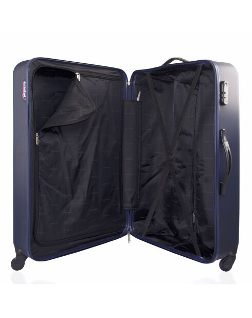 Valise Long Séjour 4 roues simples Brooklyn 70 cm bleu marine