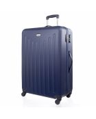 Valise Moyen Séjour 4 roues simples Brooklyn  60 cm bleu marine