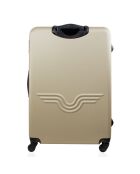 Valise Cabine 4 roues Brooklyn 50 cm dorée