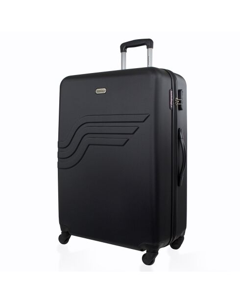 Valise Long Séjour 4 roues simples Queens 70 cm noire