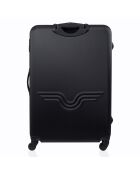 Valise Long Séjour 4 roues simples Queens 70 cm noire
