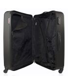 Valise Long Séjour 4 roues simples Queens 70 cm noire