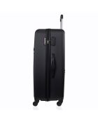 Queens Reisekoffer mit 4 Rädern, mittelstark, 60 cm, schwarz