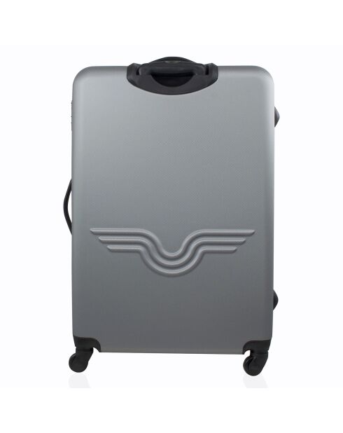 Valise Moyen Séjour Queens 4 roues simples 60 cm grise