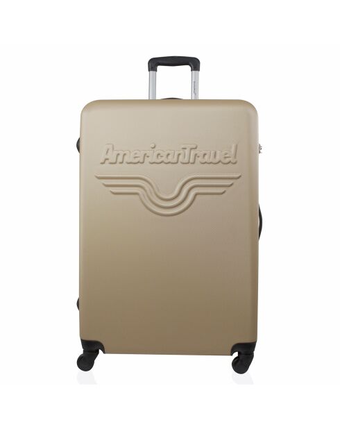 Valise Long Séjour 4 roues simples Chelsea 70 cm dorée