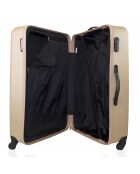 Valise Long Séjour 4 roues simples Chelsea 70 cm dorée