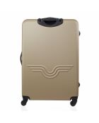Valise Moyen Séjour 4 roues simples Chelsea 60 cm dorée