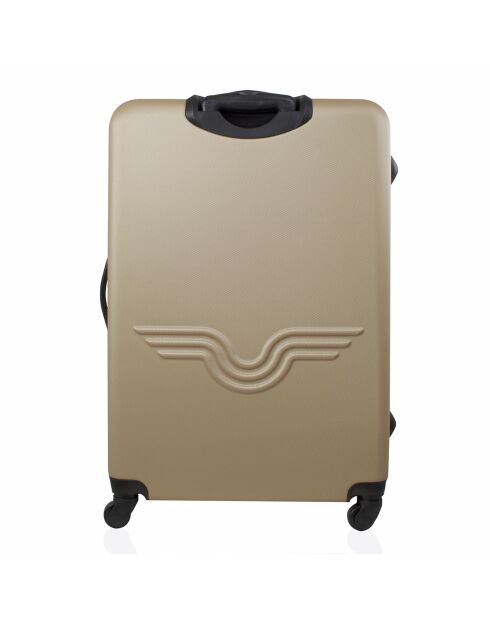 Valise Moyen Séjour 4 roues simples Chelsea 60 cm dorée