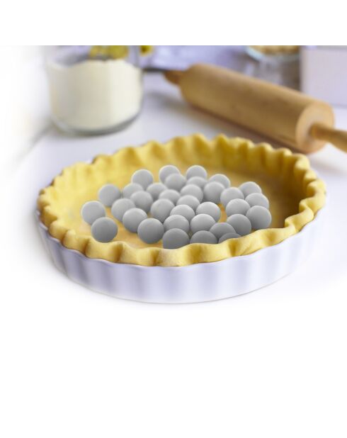 Billes de cuisson en silicone grises - D.1 cm