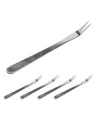 12 utensili in argento a forma di lumaca - 19x19x1,5 cm