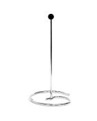 Séchoir à carafe en métal argenté - D.17 H.32 cm