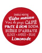 4 sottobicchieri in colori casuali - D.10 cm