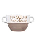 Bol à soupe avec anses coloris aléatoire - 550 ml