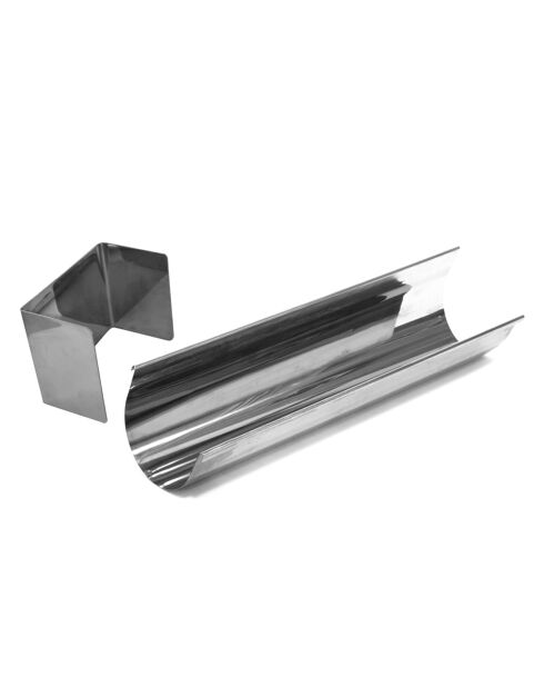 Moule buche argenté - 30x9x6.5 cm