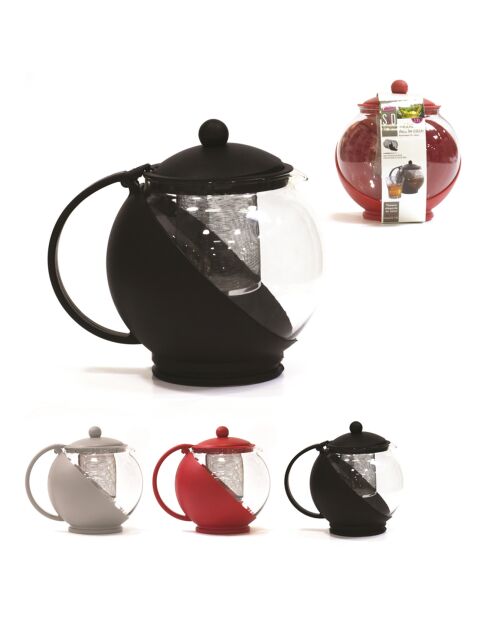 Théière boule avec infuseur coloris aléatoire - 1.2L