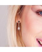 Boucles d'oreilles Argent Perles d'Eau Douce noires