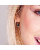 Boucles d'oreilles Argent Perles d'Eau Douce noires