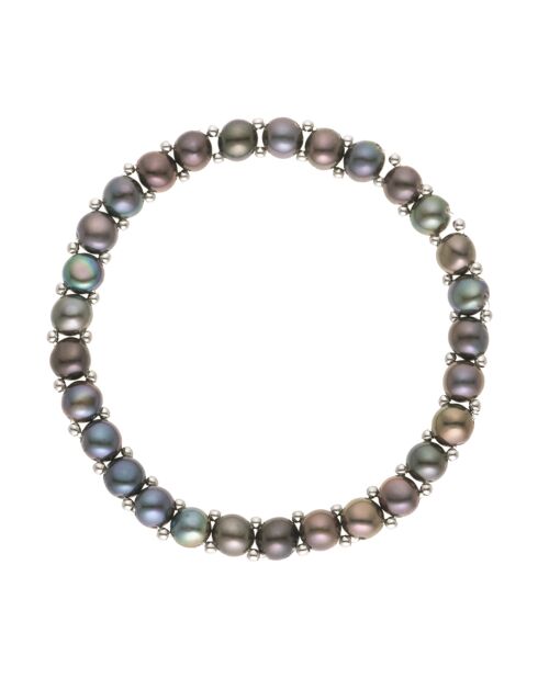 Bracelet Rang Perles d'Eau Douce noires