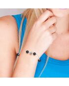 Bracelet Argent Perles d'Eau Douce noires