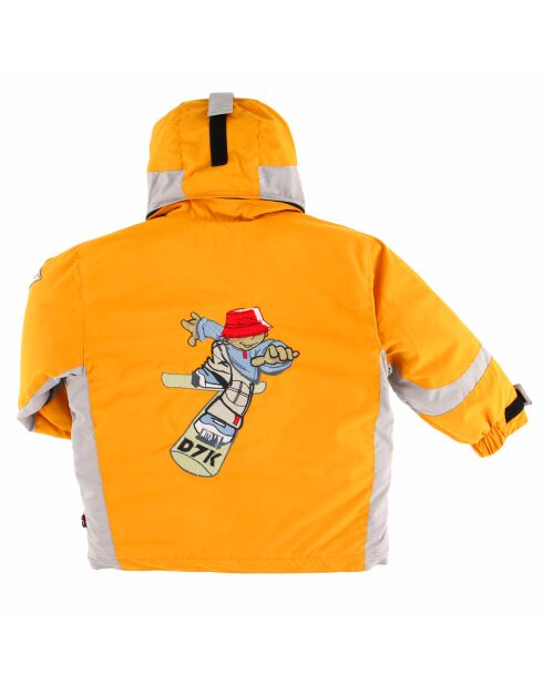 Veste de Ski Luge jaune/gris