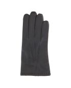 Gants en Cuir d'Agneau doublure Laine & Coton noirs