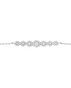 Witgouden tiara-armband