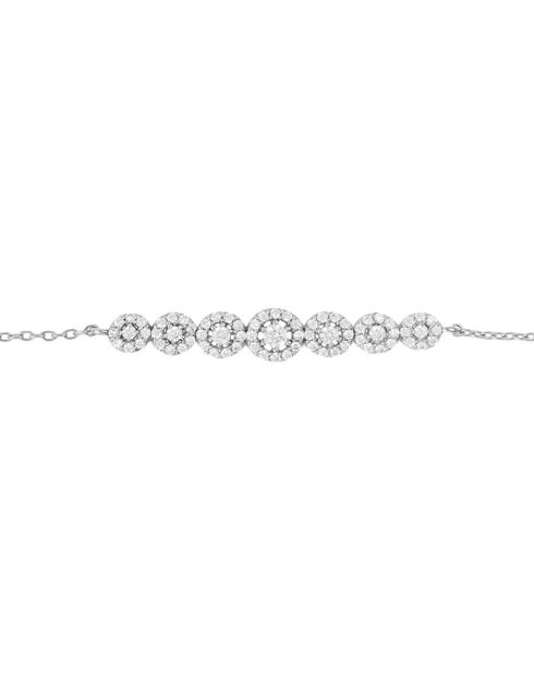 Witgouden tiara-armband