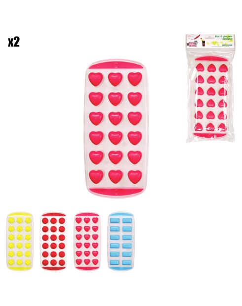 2 zufällige Fantasy-Eiswürfelformen - 25x12x3 cm