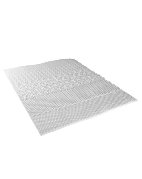 Pack 5 pièces : 2 Oreillers + Protège-Matelas + Couette + Surmatelas - 160x200 cm